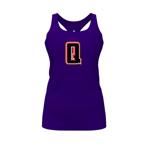 [FT0TRBPP-FYS-LOGO2] Decker Racerback Tank Top (Female Youth S, Purple, Logo 2)