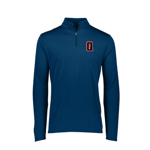 [FTLQFLNV-FAXS-LOGO2] Decker Women's Flex-Lite 1/4 Zip Shirt (Female Adult XS, Navy, Logo 2)