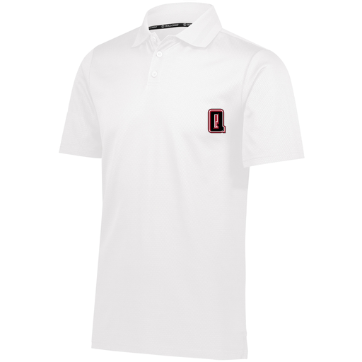 [222568.005.S-LOGO2] Men's Prism Polo (Adult S, White, Logo 2)